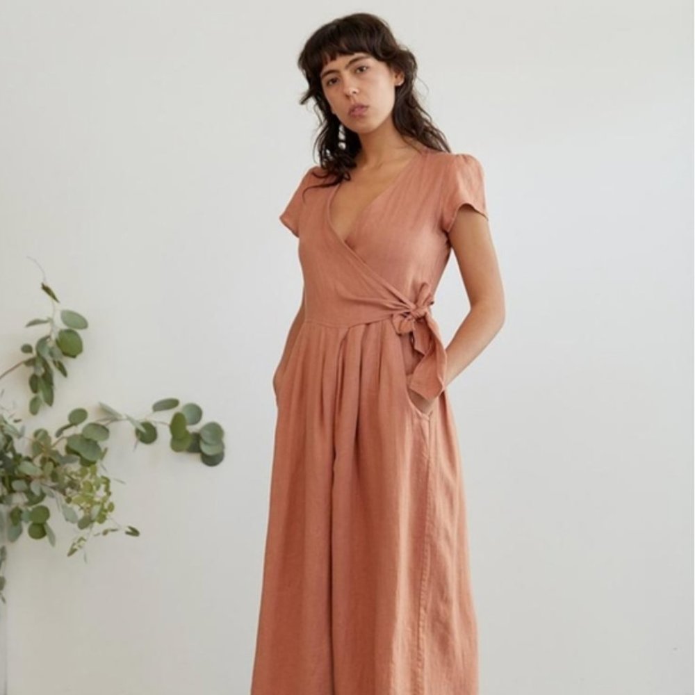 Sugar Candy Mountain The Angela Jumpsuit in Clay, Size Small